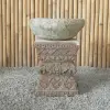  Product image 2 of the product “Balinese Set Stand with pot, made of cement, Total Height 60cm. The Pot has a Dia. of about 40cm with a height of 16cm. The stand has a width of 35 cm and a height of 45cm ”